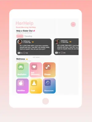 HerHelp android App screenshot 1